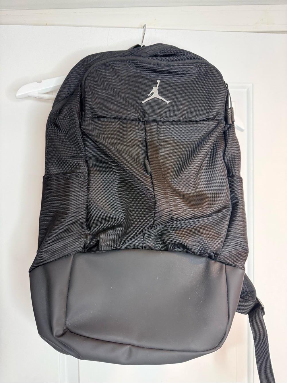 Jordan Black Backpack with Silver Jumpman Logo